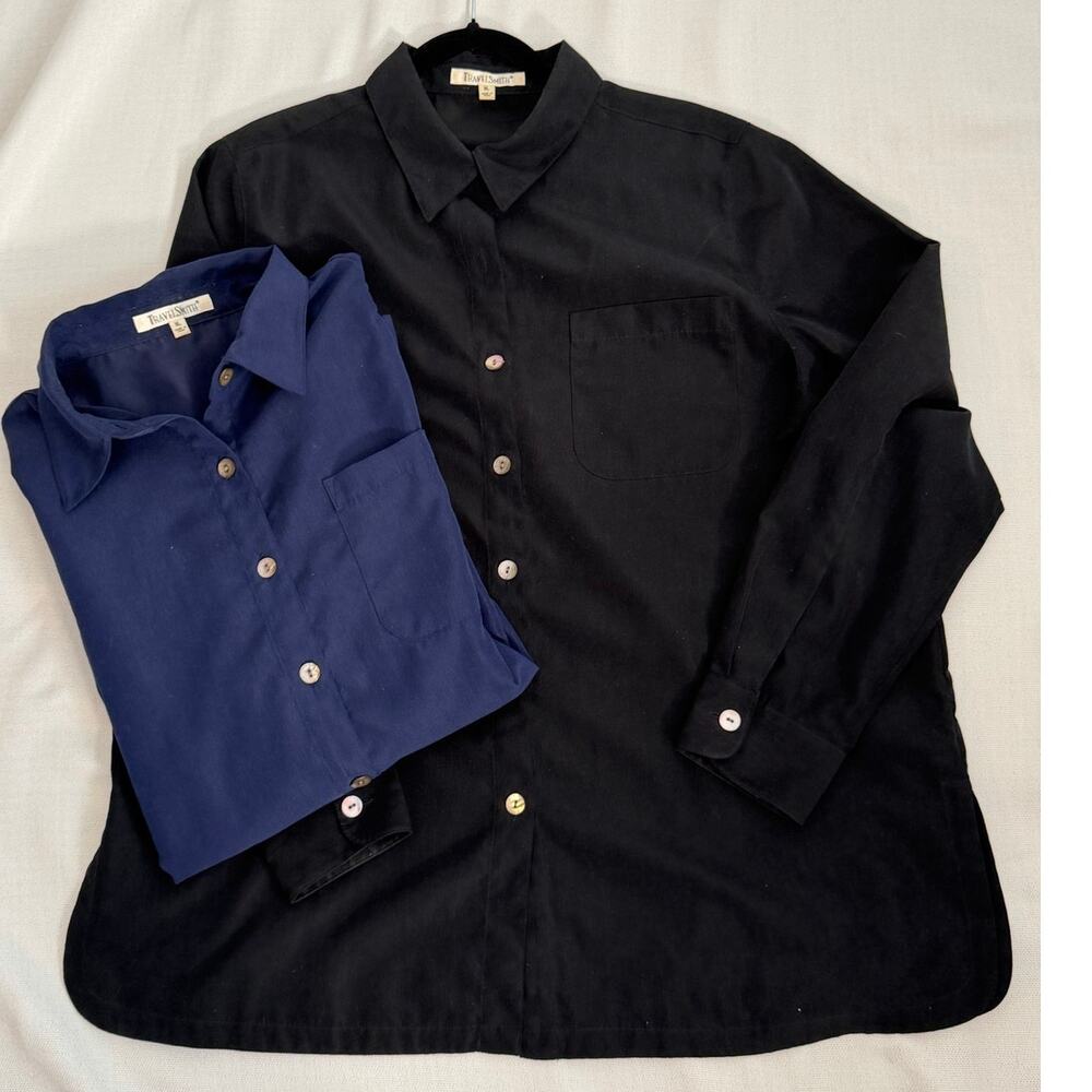 Travelsmith 2 Button down women's shirts size XL